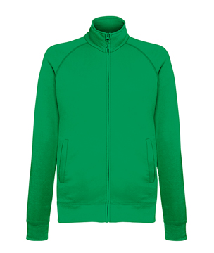 FELPA GIACCA LEGGERA ( FRUIT OF THE LOOM ) verde prato